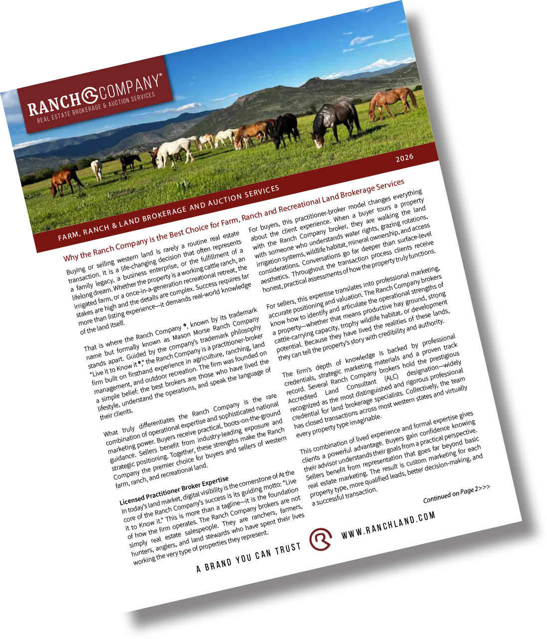 Spring 2026 Ranch Farm Spring Real Estate Newsletter